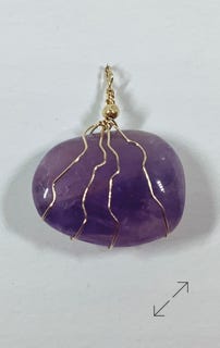 Gold Filled, amethyst, hanger, Danarts