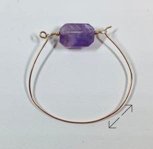 gold filled ,armband, bracelet, amethyst, Danarts